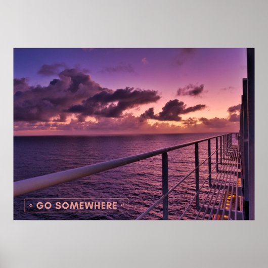 Cruisebestemming Poster (Voorkant)