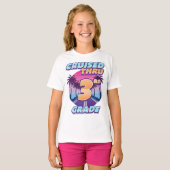 Cruised Thru 3rd Grade Afstuderen Girl's T-shirt (Voorkant volledig)