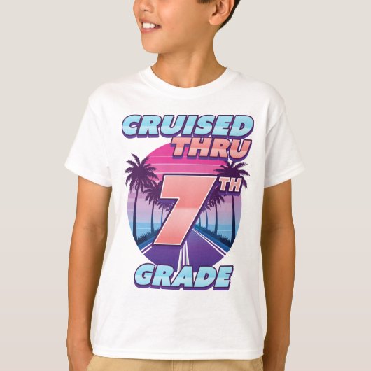 Cruised Thru Afstuderen van de 7e graad T-shirt (Voorkant)