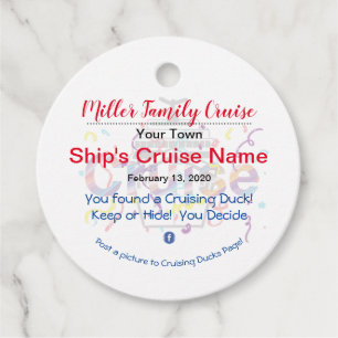Cruiseduck Bedankjes Labels
