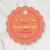 cruiseeenden gepersonaliseerd bedankjes labels (Voorkant)