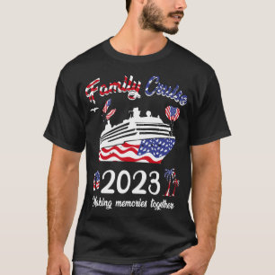 Cruisefamilie 2023 4 juli cruiseschip t-shirt