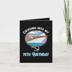 Cruisefan vaart mijn 70e verjaardag binnen feestdagen kaart