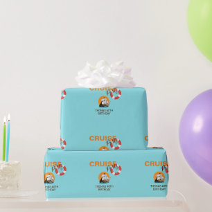 Cruisefeest 40 Verjaardagsfeestinpakpapier Cadeaupapier