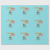 Cruisefeest 40 Verjaardagsfeestinpakpapier Cadeaupapier (Vlak)