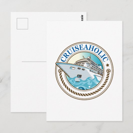 Cruiseholic cruise Ship Vacation Cruising Lover Briefkaart (Voorkant / Achterkant)