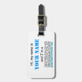 Cruiseholic (persoonlijk) Bagagelabel (Voorkant verticaal)