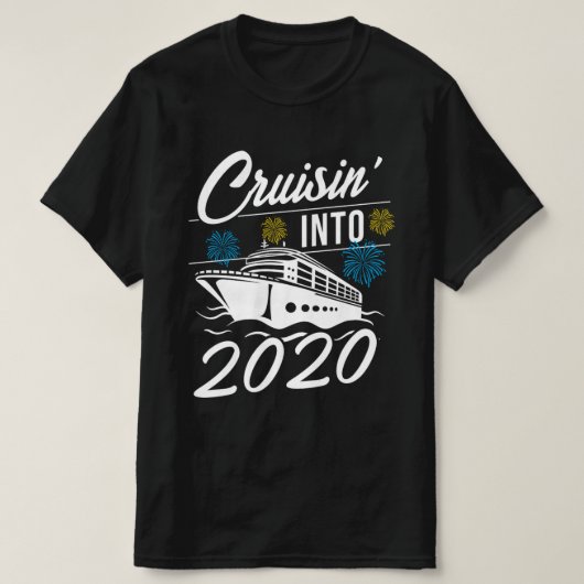 Cruisejaar 2020 — New Years Ocean Adventure Cruise T-shirt (Design voorkant)