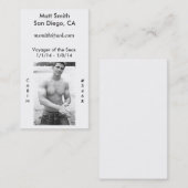 Cruisekaart (niet terug) visitekaartje (Voorkant / Achterkant)