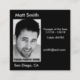 Cruisekaart Vierkante Visitekaartje