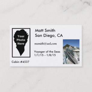 Cruisekaart Visitekaartje