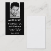 Cruisekaart Visitekaartje (Voorkant / Achterkant)