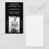 Cruisekaart Visitekaartje (Voorkant / Achterkant)