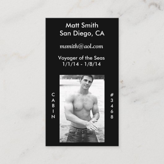 Cruisekaart Visitekaartje (Voorkant)