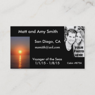 Cruisekaart Visitekaartje