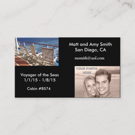 Cruisekaart Visitekaartje (Voorkant)