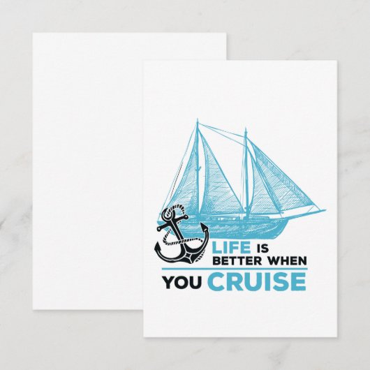 cruiseleven is beter als je kruipt kaart (Voorkant / Achterkant)