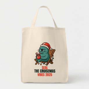 Cruisemas-sfeer verzegelen 2025 tote bag