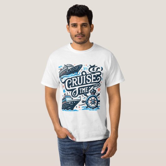 Cruisemodus geactiveerd – Vaar weg in stijl T-shirt (Voorkant volledig)