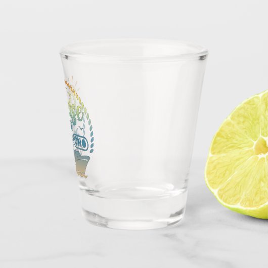 Cruisemodus op 2025 Cruiseschip Shot Glass Shot Glas (Rechts)