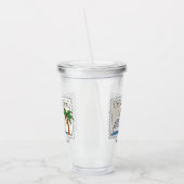 Cruisemodus op gepersonaliseerd acryl drinkbeker (Links)