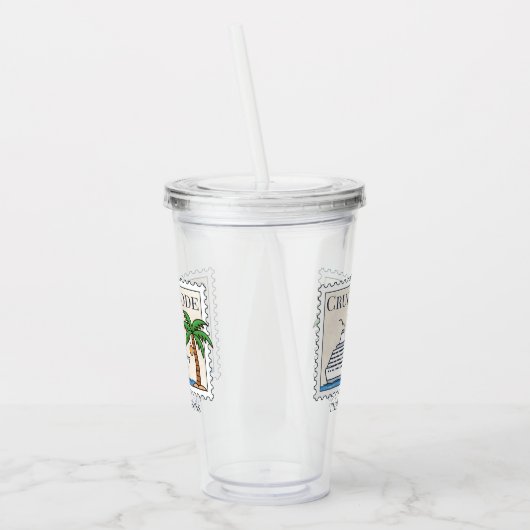 Cruisemodus op gepersonaliseerd acryl drinkbeker (Links)