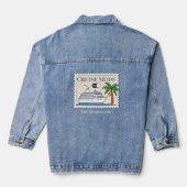 Cruisemodus op gepersonaliseerd denim jacket (Achterkant)