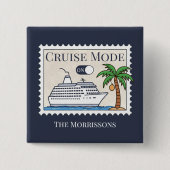 Cruisemodus op gepersonaliseerd vierkante button 5,1 cm (Voorkant)