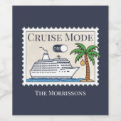 Cruisemodus op gepersonaliseerd wijn etiket (Enkel label)