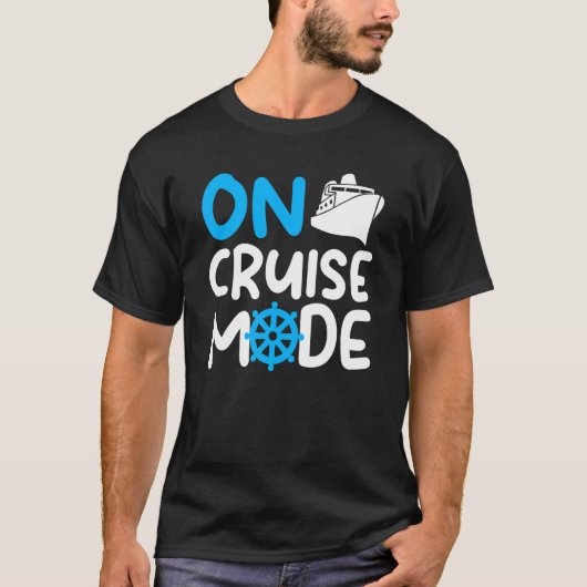 Cruisemodus op reisvakantie t-shirt (Voorkant)