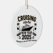 Cruisen 2025 Samen herinneringen maken Familie Keramisch Ornament (Rechts)