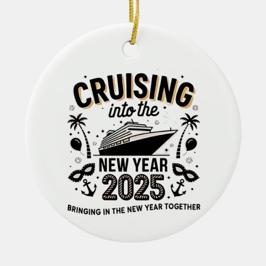 Cruisen 2025 Samen herinneringen maken Familie Keramisch Ornament (Voorkant)