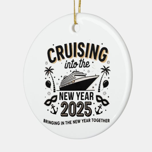 Cruisen 2025 Samen herinneringen maken Familie Keramisch Ornament (Links)