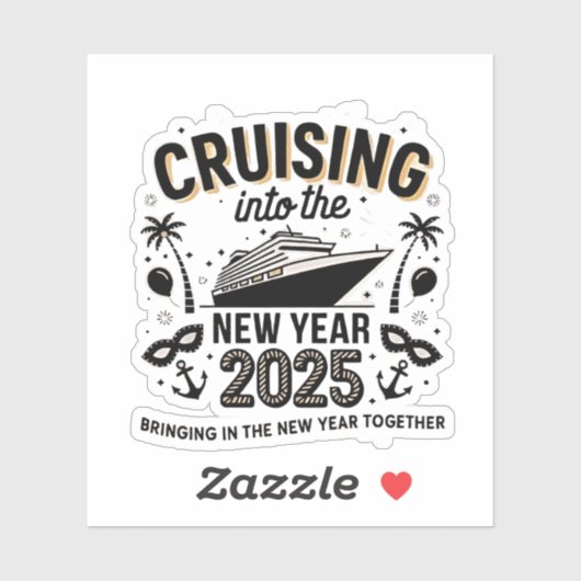Cruisen 2025 samen herinneringen maken sticker (Vel)