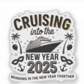 Cruisen 2025 samen herinneringen maken sticker (Voorkant)