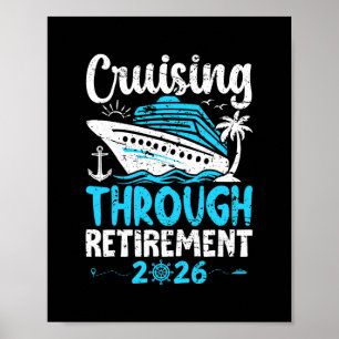 Cruisen door de pensionering 2026 Cruise met pensi Poster