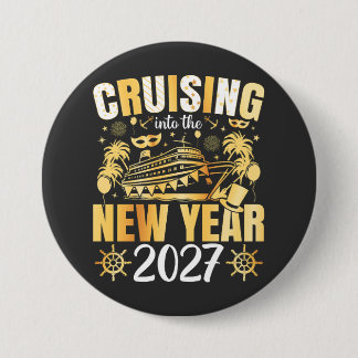 Cruisen het nieuwe jaar 2027 in Ronde Button 7,6 Cm