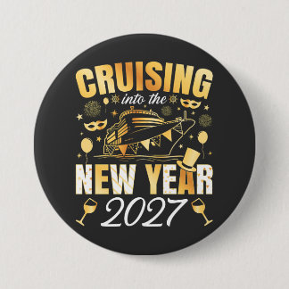 Cruisen het nieuwe jaar 2027 in Ronde Button 7,6 Cm