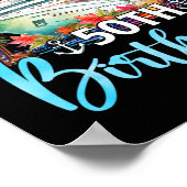 Cruisen in mijn 50ste verjaardag familie cruise 50 poster (Hoek)