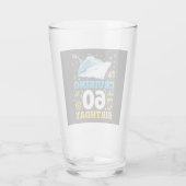 Cruisen in mijn 60 verjaardagsfeestje Drink Glas (Achterkant)