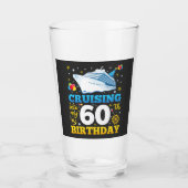 Cruisen in mijn 60 verjaardagsfeestje Drink Glas (Voorkant)