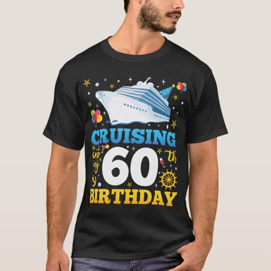 Cruisen in mijn 60 verjaardagsfeestjes Mannen T-shirt (Voorkant)