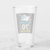 Cruisen in mijn 70 verjaardagsfeestje Drink Glas (Achterkant)