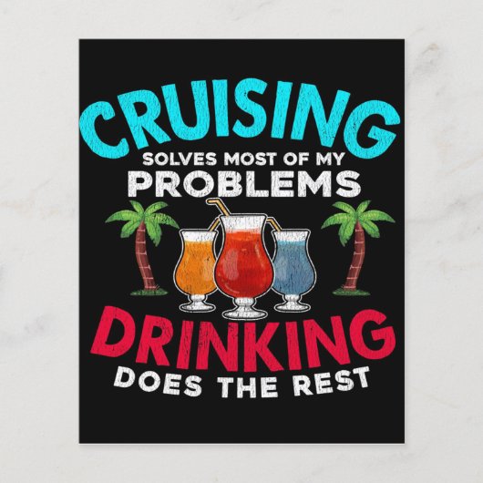 Cruisen lost de meeste van mijn problemen op Drink Flyer (Voorkant)