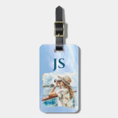 Cruisen met verrekijker bagagelabel (Voorkant verticaal)