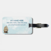 Cruisen met verrekijker bagagelabel (Achterkant horizontaal)