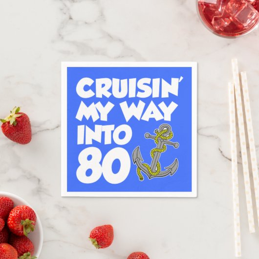 Cruisen Mijn Weg In 80 Boat Thema Party Servetten (Insitu)