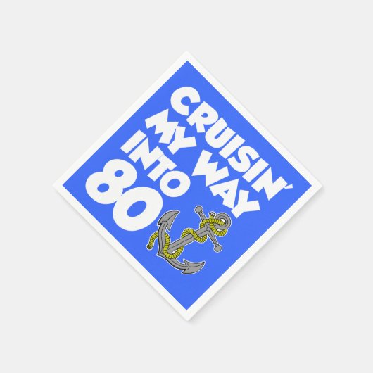 Cruisen Mijn Weg In 80 Boat Thema Party Servetten (Hoek)