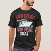 Cruisen naar het nieuwe jaar 2024 Cruise Matching T-shirt (Voorkant)