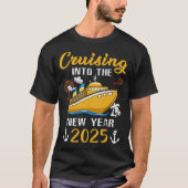 Cruisen naar het nieuwe jaar 2025 t-shirt (Voorkant)